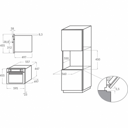 KitchenAid KOQCXB 45600 Kompaktowy piekarnik konwekcyjno parowy