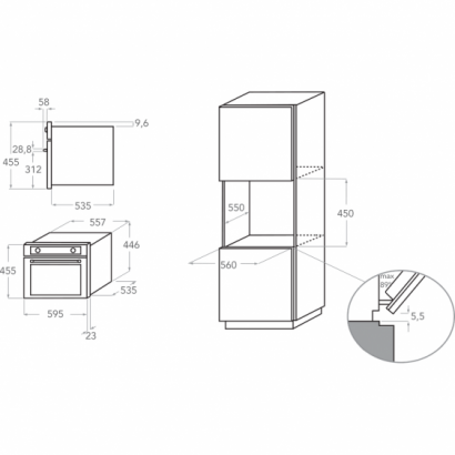 KitchenAid KMQCX 45600 Kuchenka mikrofalowa typu combi 45 cm