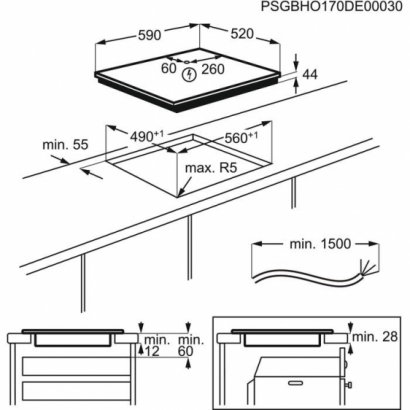 Electrolux CIV 644- Płyta indukcyjna MultipleBridge SLIM-FIT 60 cm