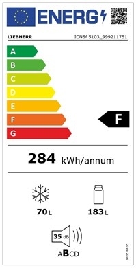 Liebherr ICNSf 5103 Pure NoFrost - Zintegrowana chłodziarko-zamrażarka z systemem EasyFresh i NoFrost- 3 lata dodatkowej gwarancji !!!