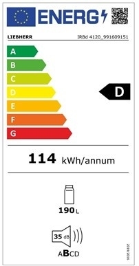 LIEBHERR IRBd4120 Chłodziarka do zabudowy