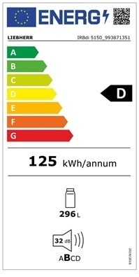 LIEBHERR IRBdi 5150 Chłodziarka do zabudowy