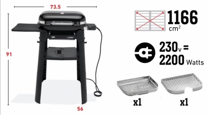 Grill elektryczny Weber Lumin Compact ze stojakiem